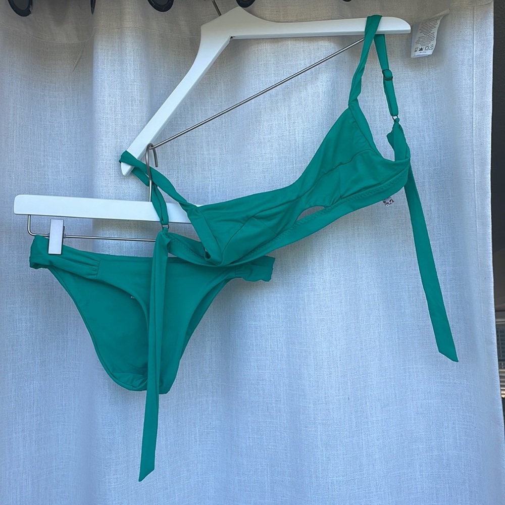 Becca green bikini boho chic